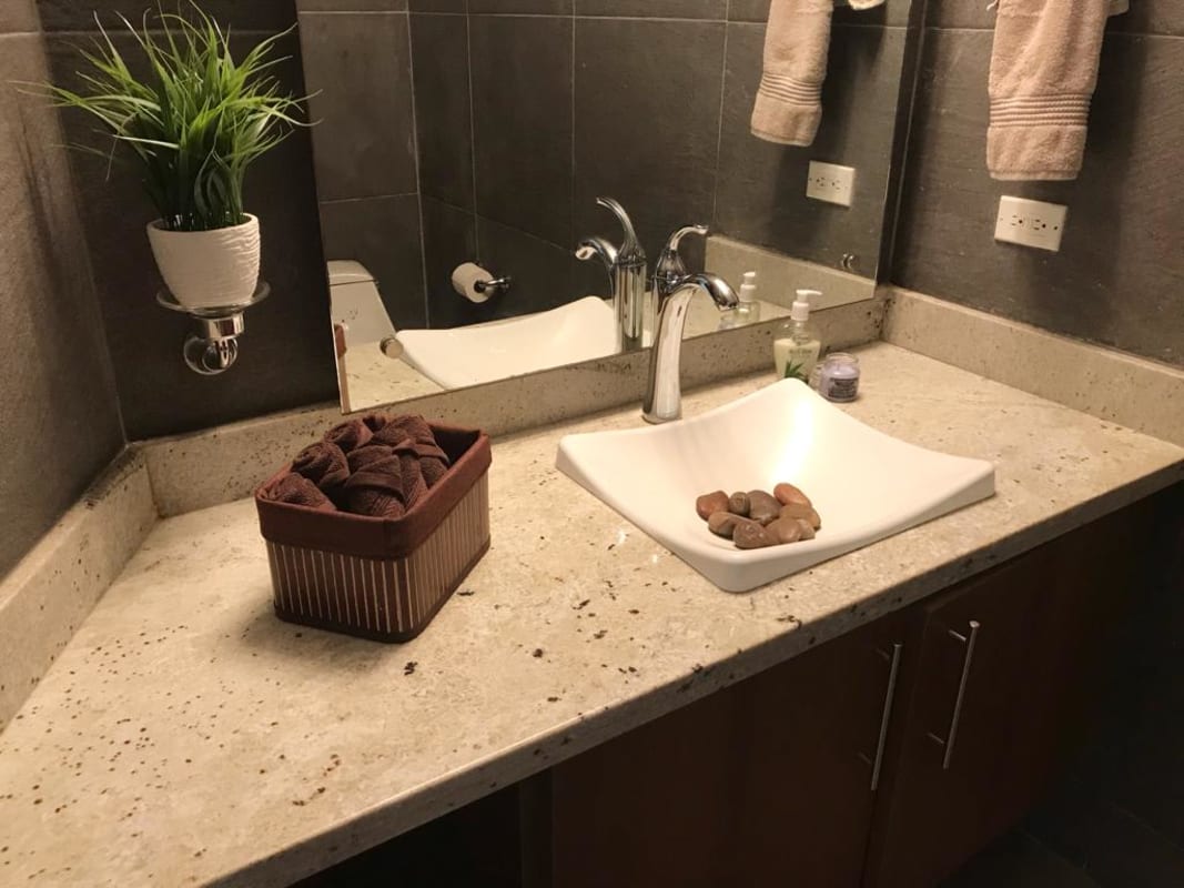 Colorful children's playground and covered social pavilion Embassy Club Clayton Panama