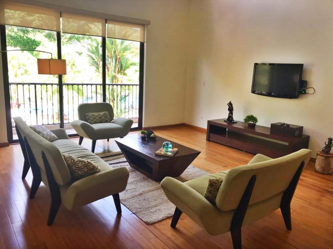Contemporary bathroom with vessel sink and granite counters Embassy Club Panama