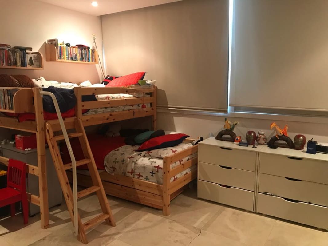 Spacious luxury bedroom with marble floor and floor to ceiling windows with Pacific Ocean view PH Aqualina Punta Pacifica Panama