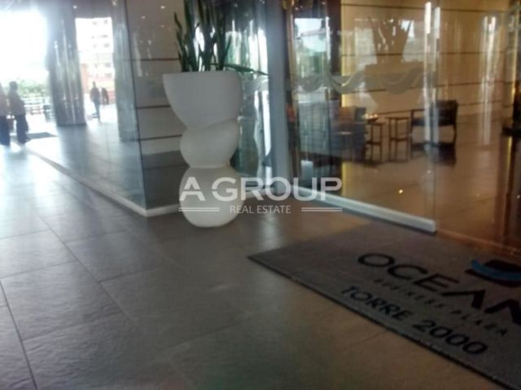 Modern marble lobby reception Oceania Business Plaza twin towers Punta Pacifica Panama