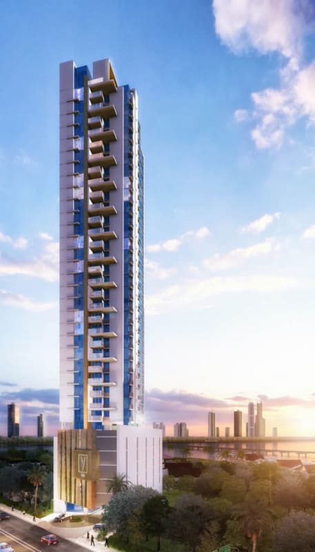 Stylish lobby entrance with modern design PH Vita in Coco del Mar Panama