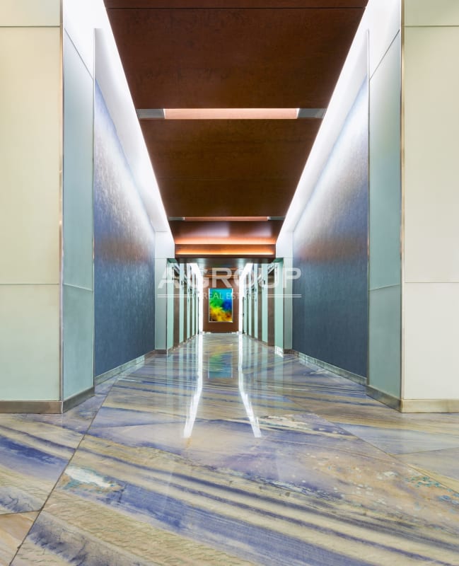 Glass executive offices and open space at PH Financial Center Panama City Calle 50