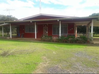 Spacious fenced garden lot with mature trees country estate Calobre Panama