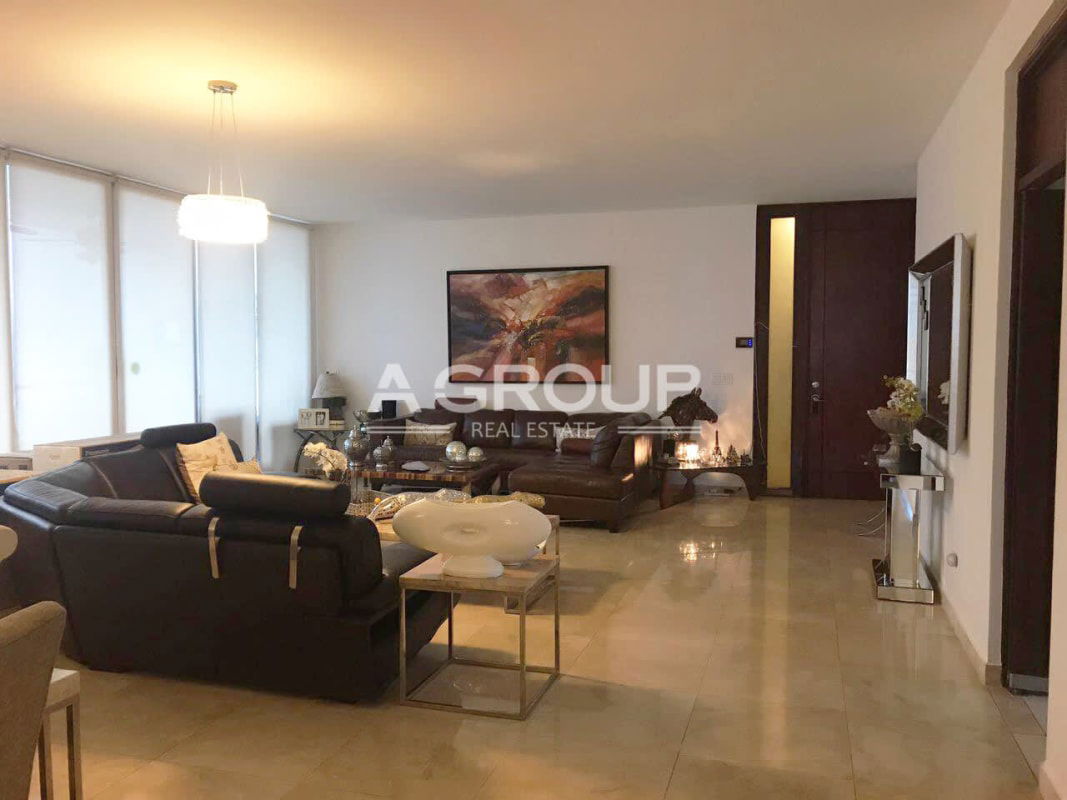 Modern kitchen with granite counters stainless appliances in PH Aqualina Punta Pacifica Panama