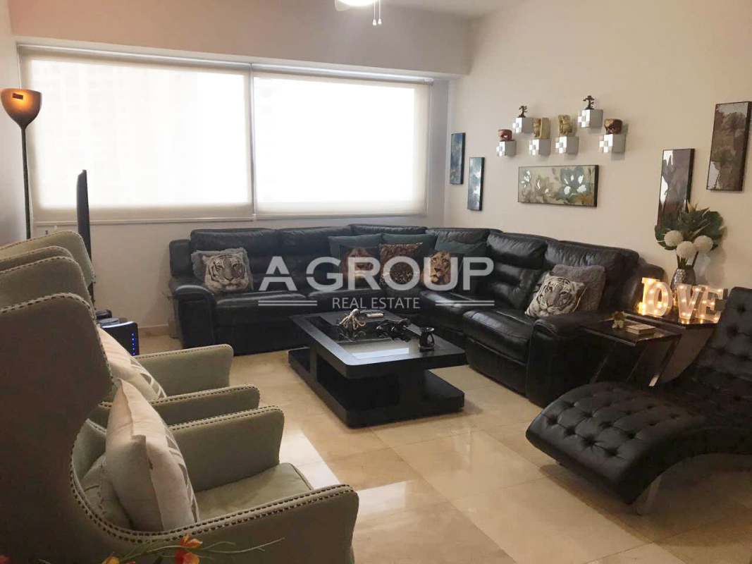 Bedroom with large windows panoramic views built-in closets PH Aqualina Punta Pacifica Panama