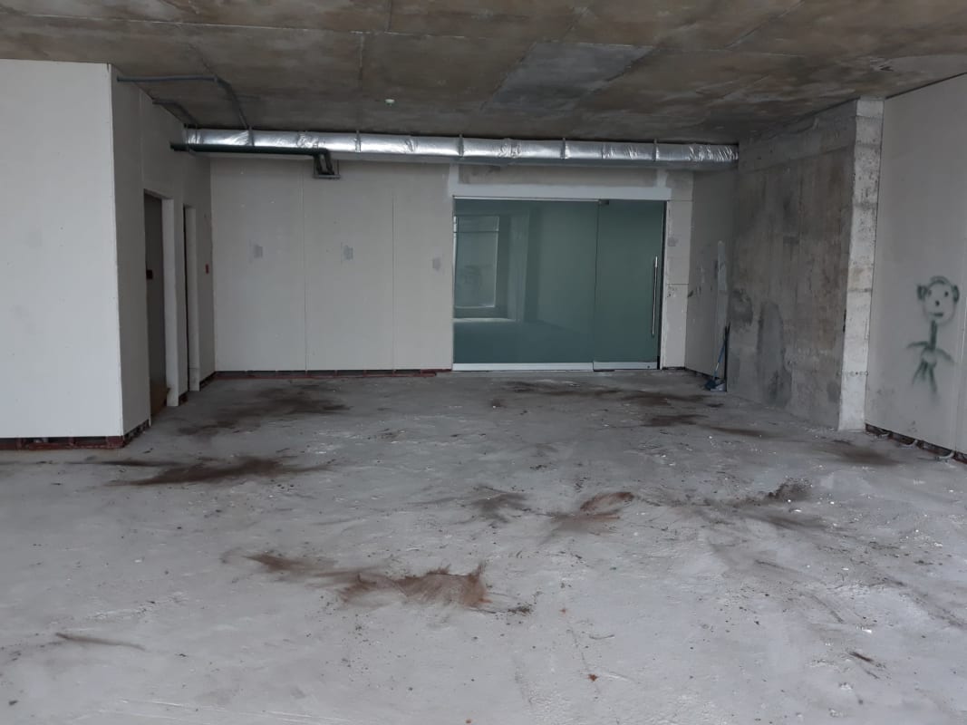 Raw commercial unit with floor-to-ceiling windows ocean views at PH BICSA Financial Center Panama