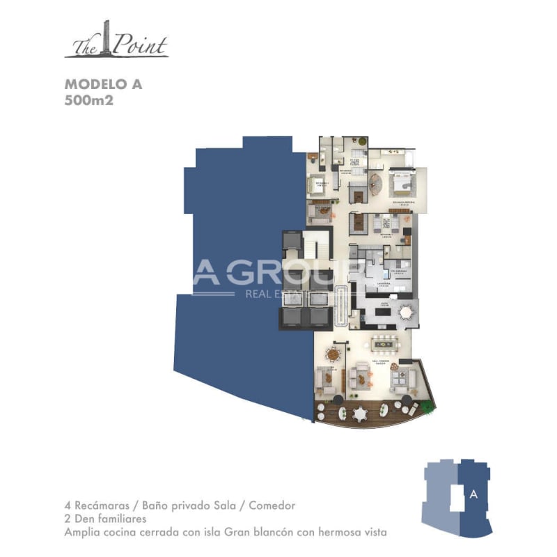 Luxury Furnished 4BR Apartment with Panoramic Views The Point Paitilla