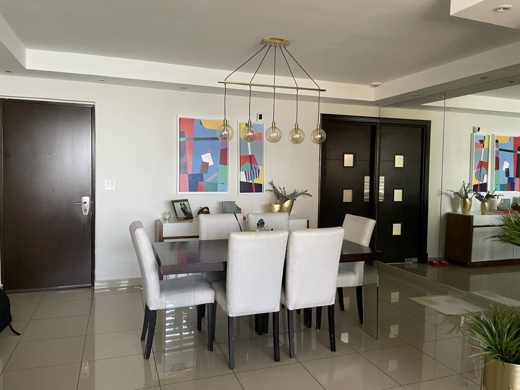 King bedroom with ocean view, split AC, modern decor PH San Francisco Bay Tower 300 Panama