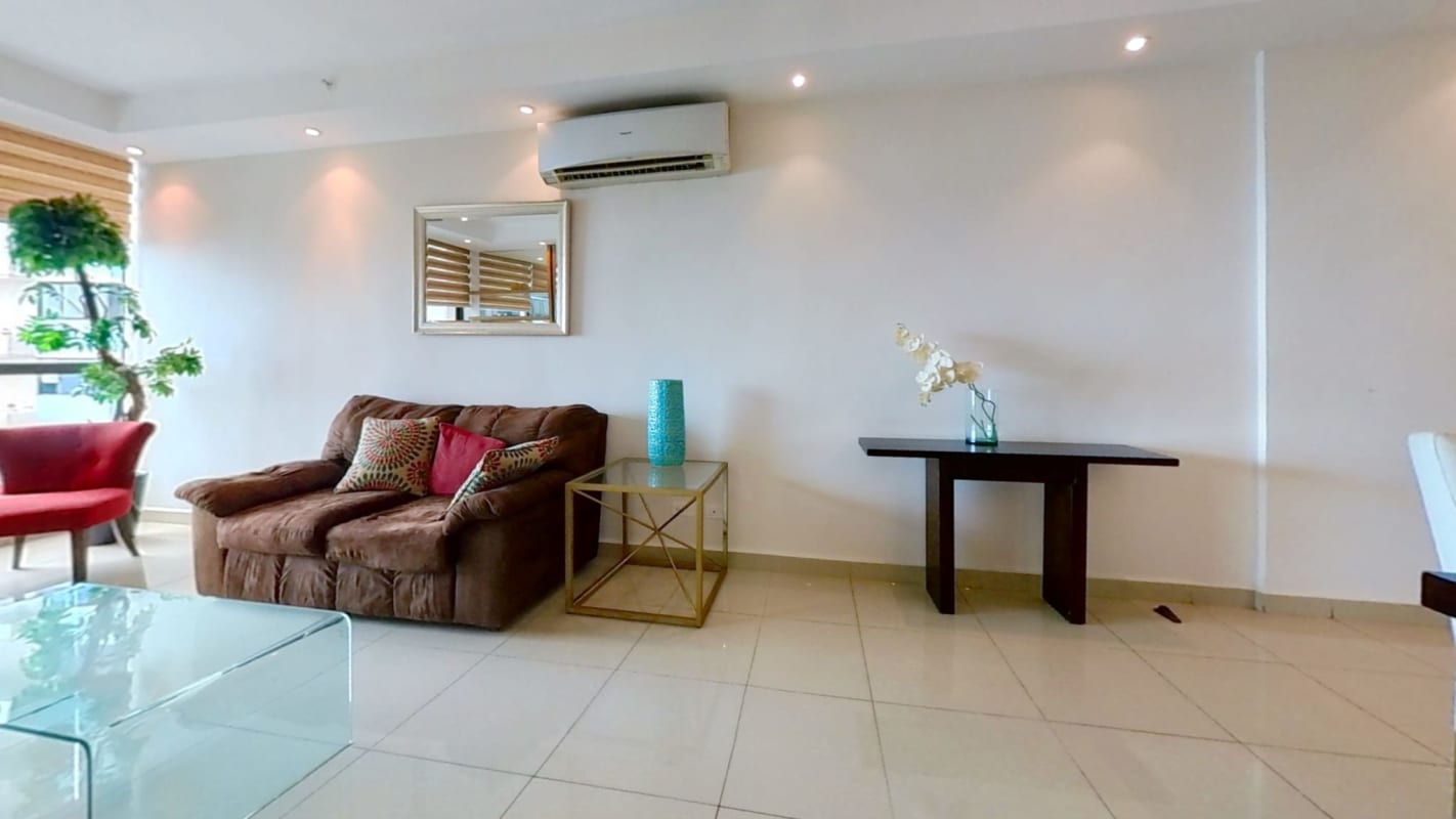 Rooftop children playground with city skyline at PH San Francisco Bay Panama City Panama