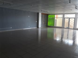 Open plan commercial space with large windows in PH Coronado Plaza Nueva Gorgona Panama
