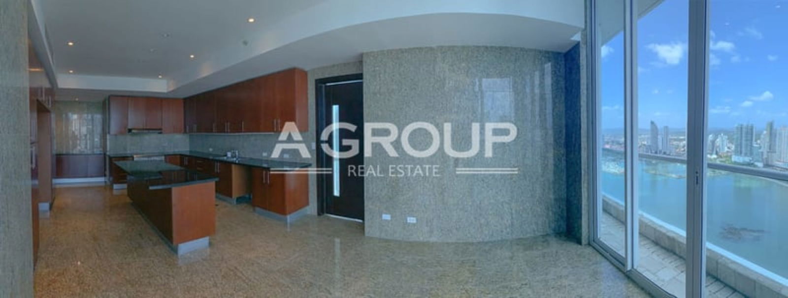 Ocean view bedroom with large windows walk-in closet luxury condo at The Point Punta Paitilla