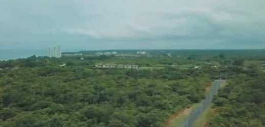 Boundary of 8 hectare beachfront investment land in San Carlos Panama