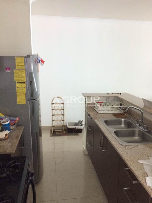 Private balcony with sea and skyline views in apartment at PH Pacific Sky Punta Pacifica Panama