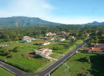 Aerial photo of Boquete Country Club homes and mountain scenery in Panama