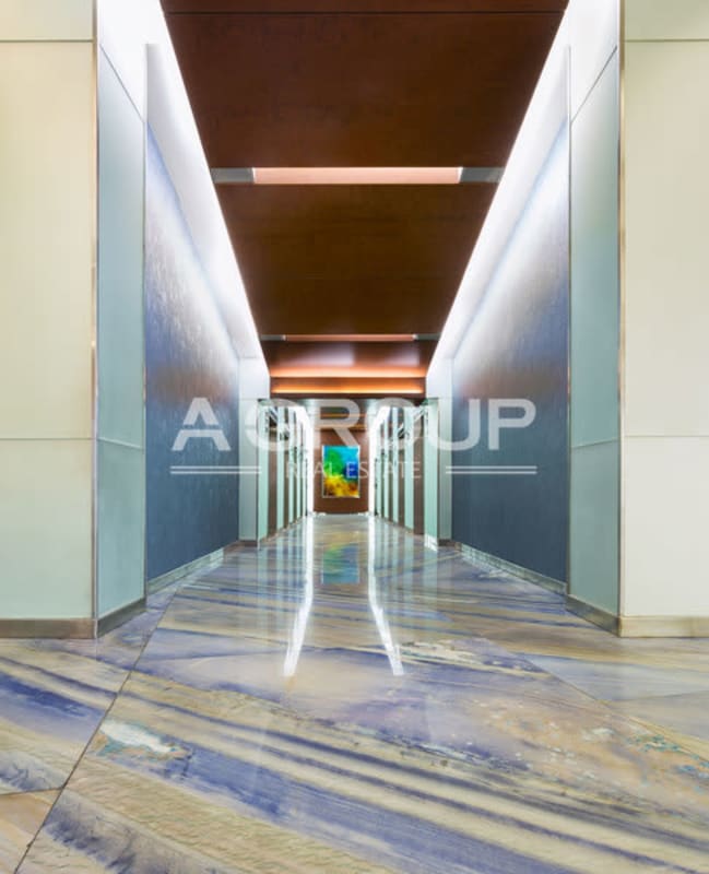 Modern modular office workspace areas inside Tower Financial Center Calle 50 Panama