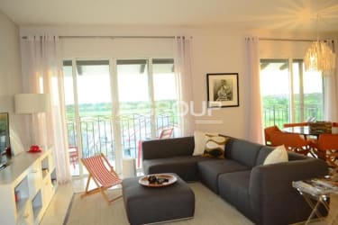 Open-plan living and dining room with balcony ocean view Puntarena Buenaventura Panama