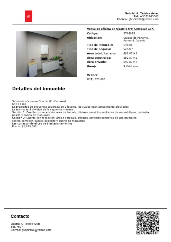 Prime Commercial Complex Obarrio Offices Retail Plaza