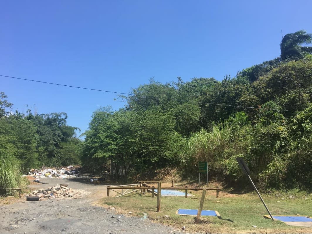 Map showing industrial property lots near Panama Canal Clayton and transport zones