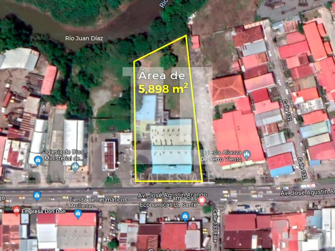 Warehouse Commercial Land 5898m2 Juan Díaz Brisas del Golf