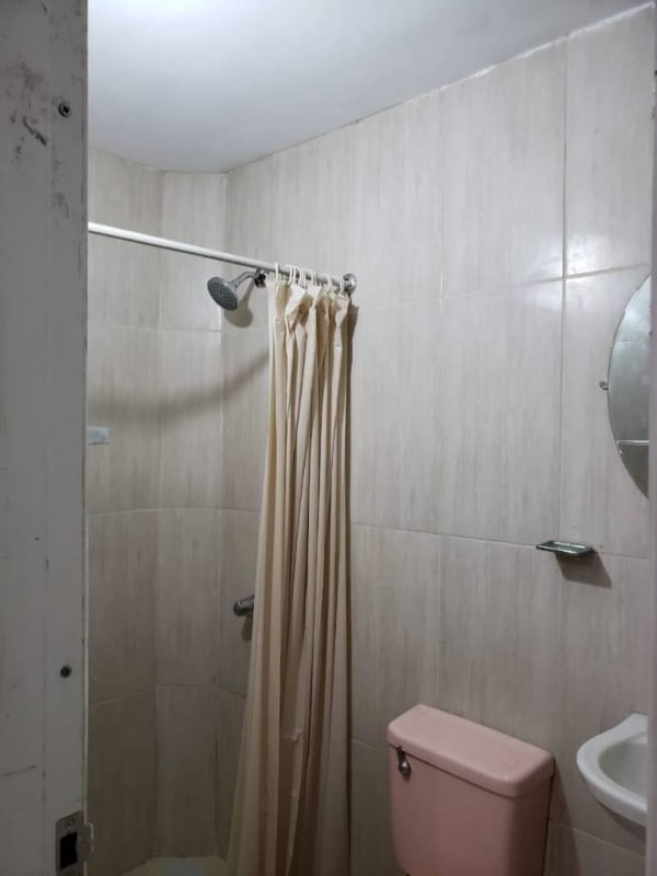 Street corner view of spacious gated house with parking Panama Villa Lucre