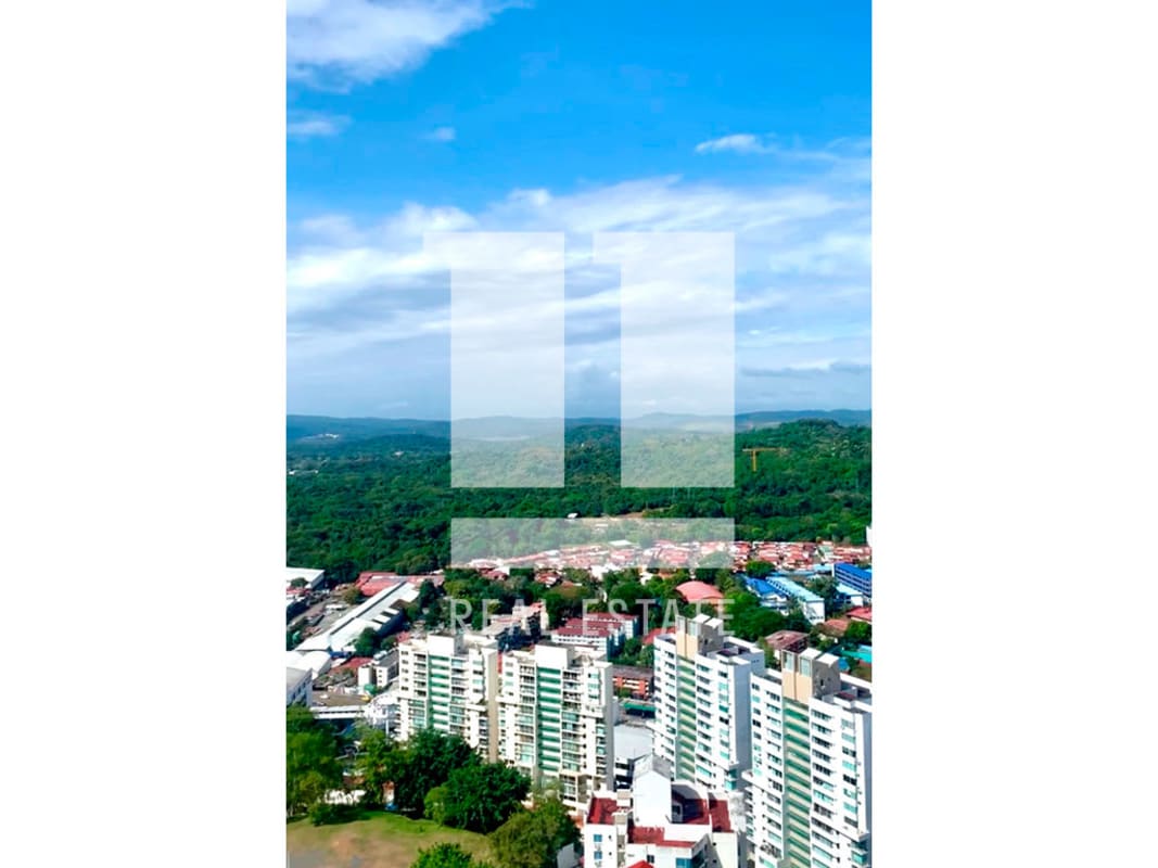 Sauna wellness area with pool view in PH Vivendi Green Panama City