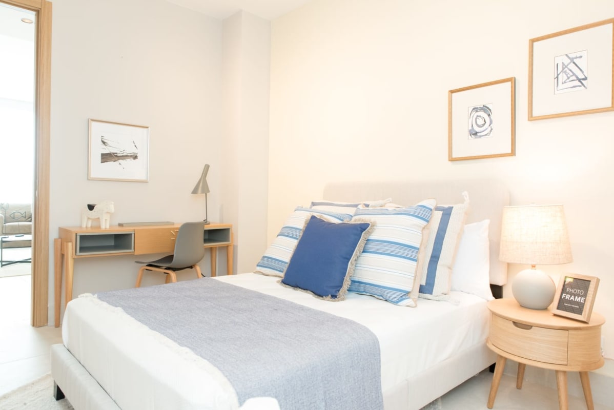 Balcony with glass railing oceanfront condo PH Waterfall Tower Panama