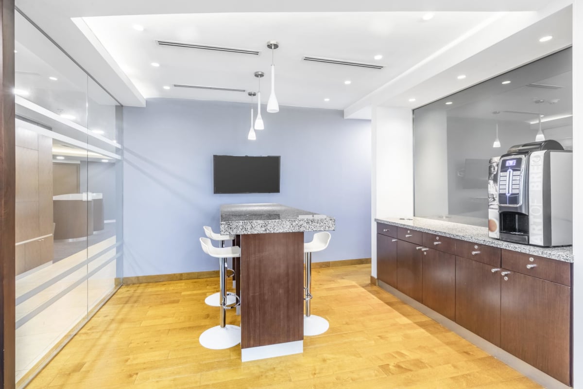 Modern lobby with reception desk Financial Park Tower Panama