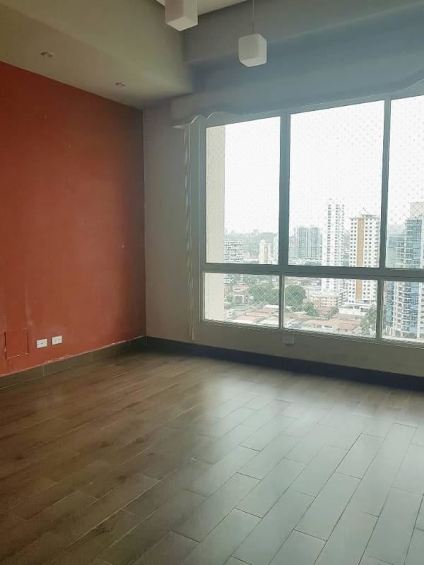 Elegant bathroom with glass shower, vessel sink, mosaic accents in PH Emporium Tower San Francisco Panama