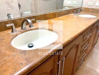 Elegant dining room in Mediterranean villa near Panama Canal at Tucán Country Club