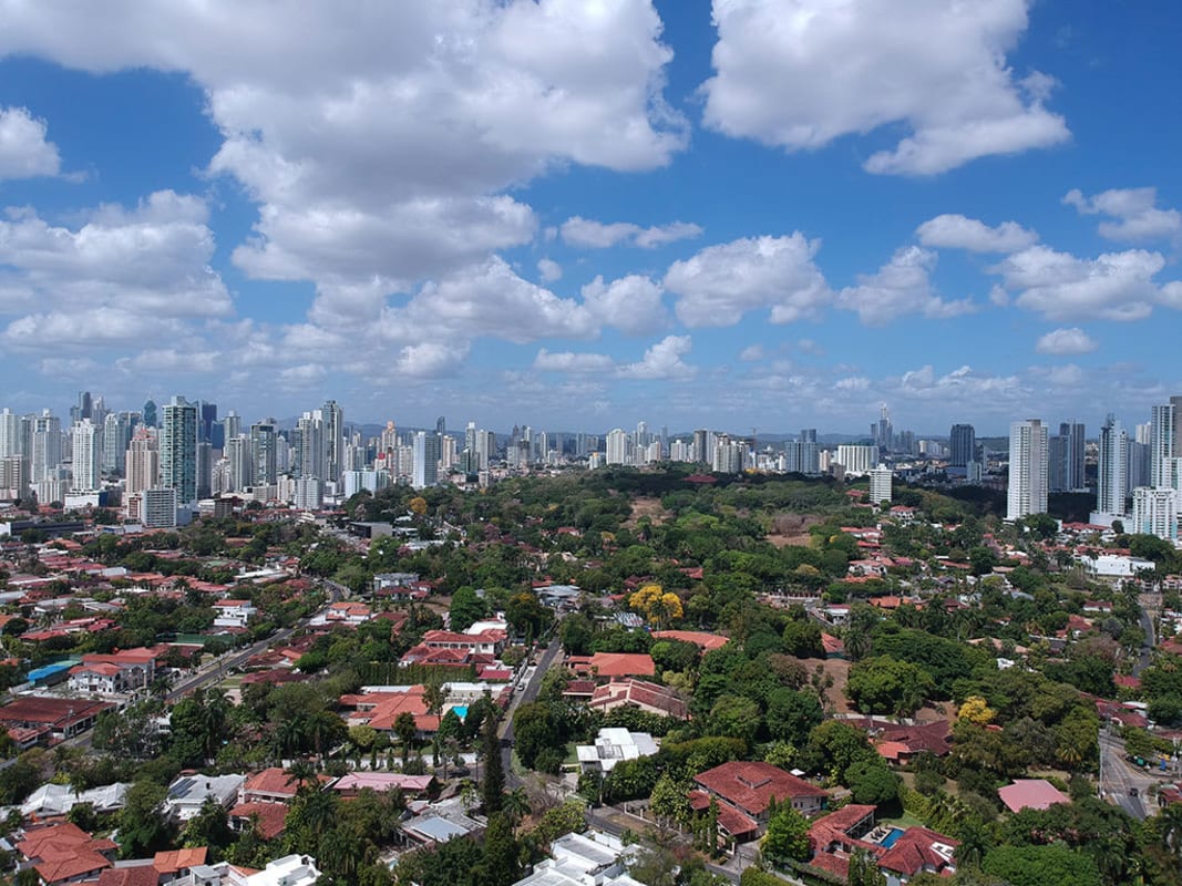 City and ocean view development plot in Altos del Golf Panama