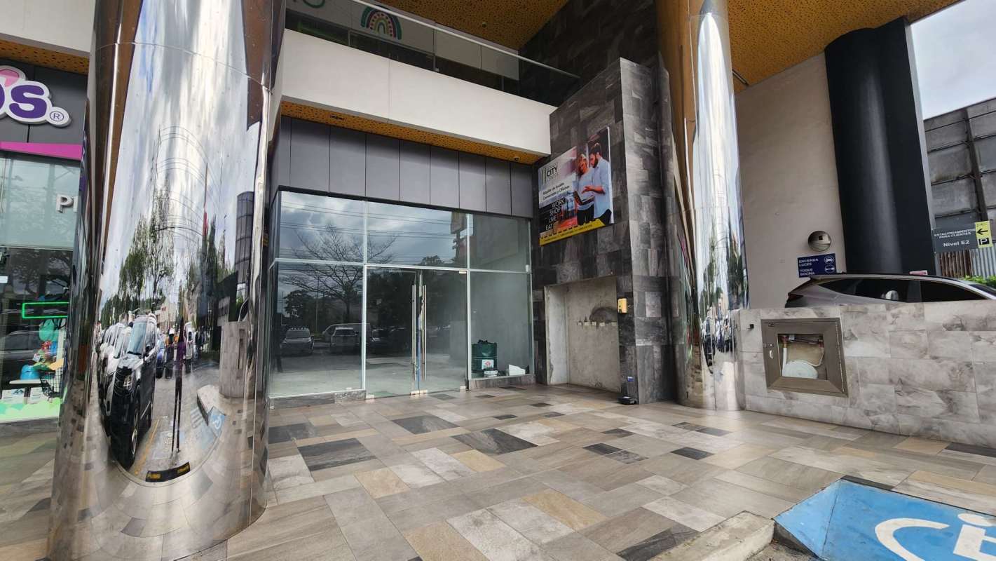 Modern commercial complex entrance with accessible design Dorado City Center Panama