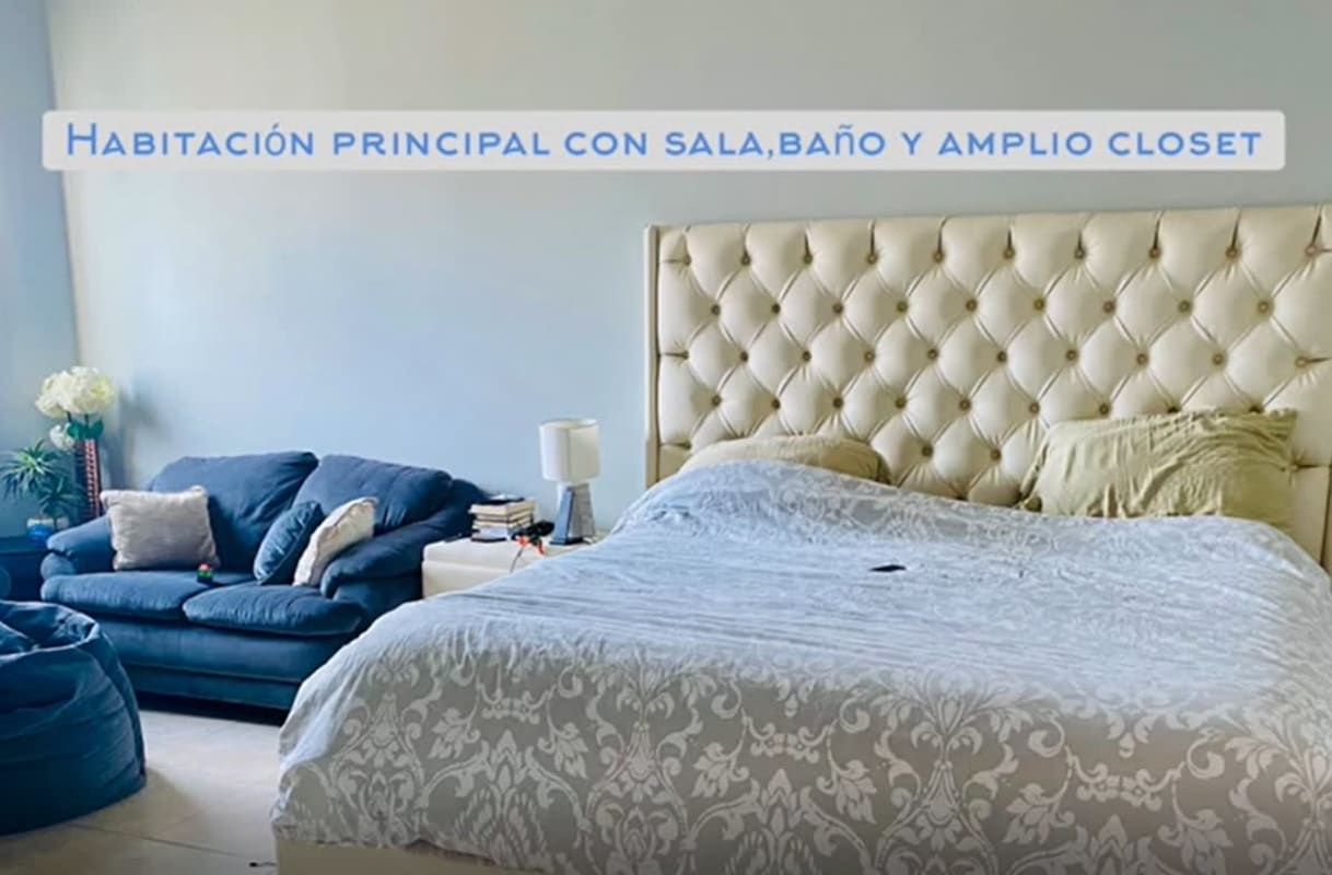 Elegant master bedroom with ocean view balcony PH Mystic Point Punta Pacífica
