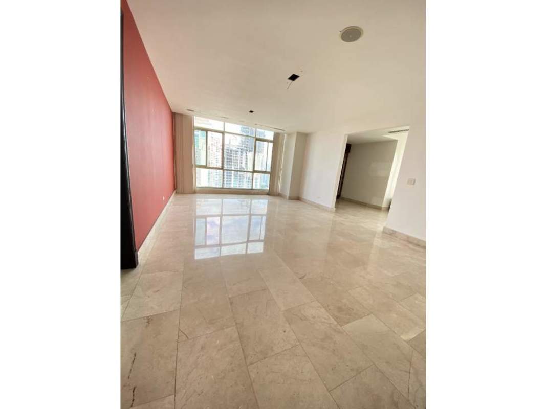 Spacious modern kitchen with island, stainless appliances in PH Pacific Point Punta Pacifica Panama