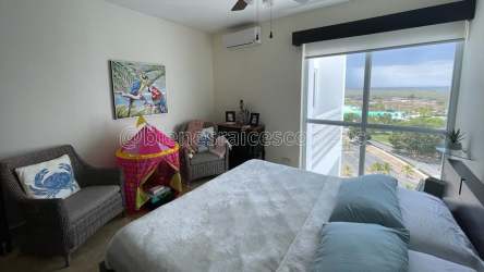 Bright spacious living room full ocean view luxury penthouse Playa Blanca cocle Panama sale