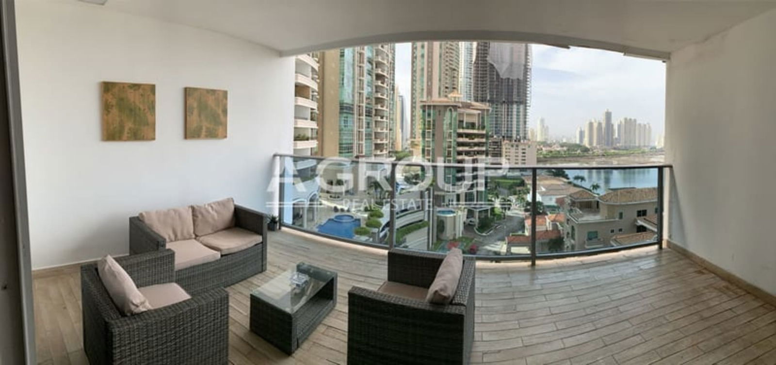 Modern kitchen with granite countertops and stainless appliances Punta Pacifica Grand Tower Panama