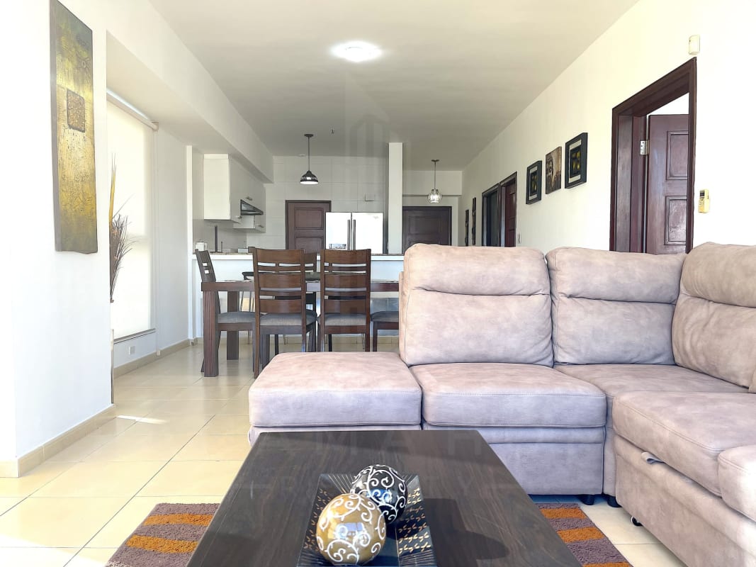 Master bedroom with ocean skyline panoramic view furnished at PH BICSA