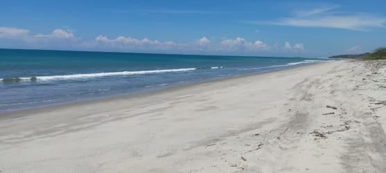 Wide sandy Pacific beach near El Higo San Carlos Panama beachfront land