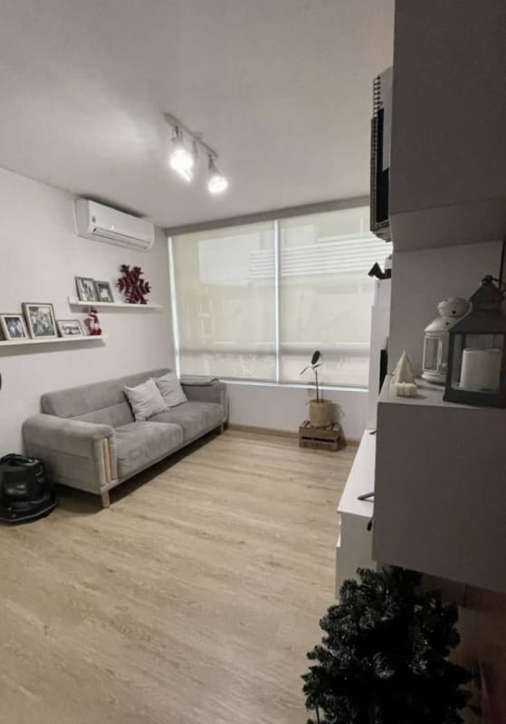 Contemporary living room with access to the terrace and ocean views in PH Terrasol San Francisco Panama