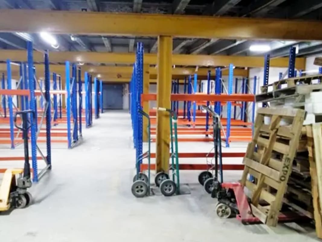 Meeting room with table and chairs in commercial warehouse Rio Abajo Panama