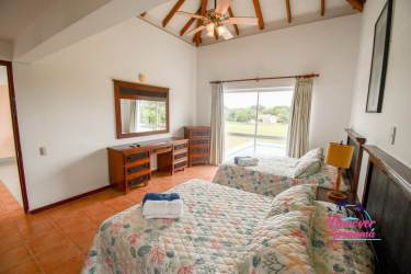 Double bedrooms upstairs with balconies views at Costa Blanca Decameron villa Panama