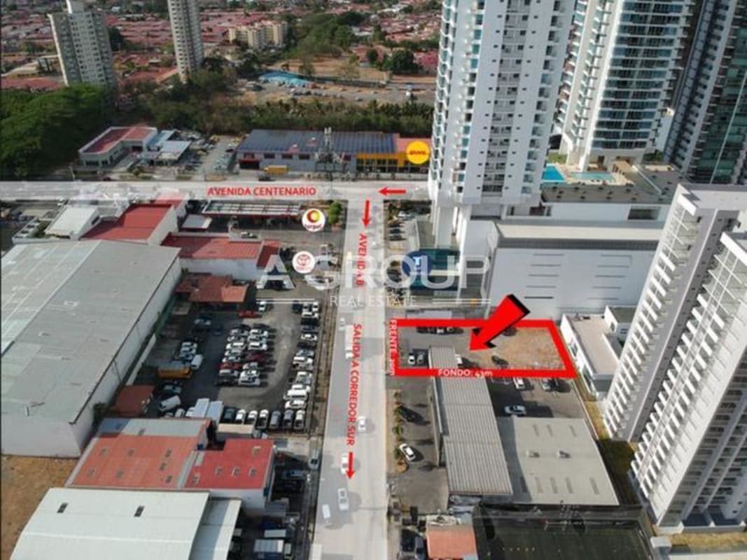 Flat commercial lot with main avenue access ideal for development in Costa del Este Panama