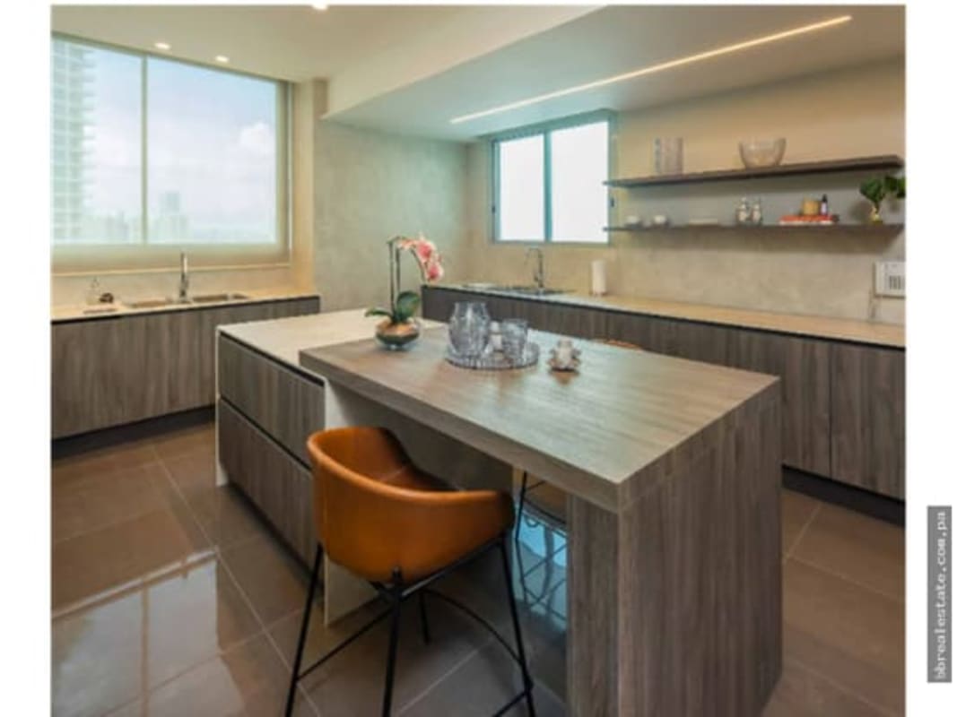 Open dining area with panoramic window views to Pacific Ocean Punta Pacifica