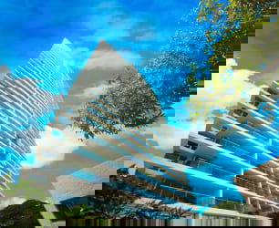 Modern high-rise building beachfront condo at PH Bahía Playa Serena Gorgona Panama