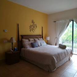 Dining and living open space in luxury furnished condo Buenaventura Golf & Beach Panama