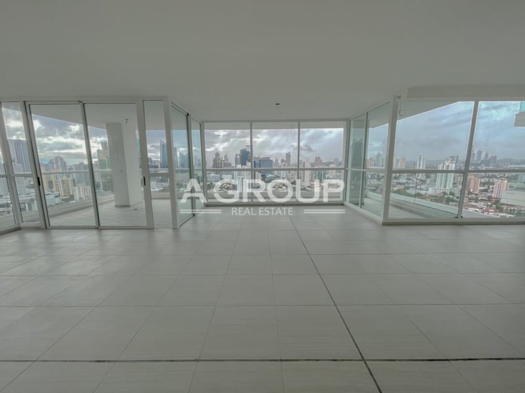 Spacious modern kitchen at The Towers luxury apartment in San Francisco Panama