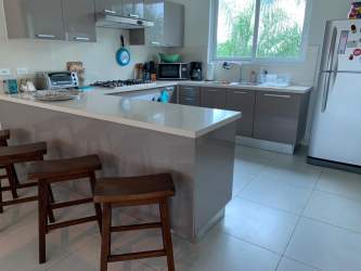 Kitchen island granite countertops appliances bijao beachfront condo Panama