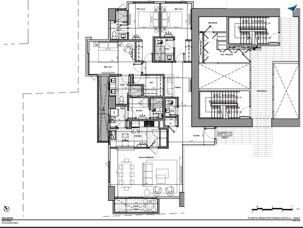 Infinity rooftop pool panoramic views of city Panama at PH Celeste