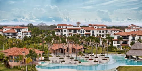 Elegant Mediterranean-style condominiums with fountain garden in Buenaventura Panama