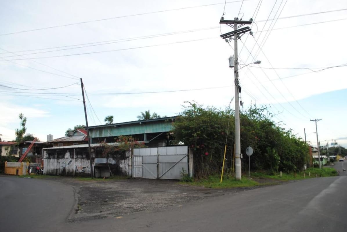 Interior of industrial warehouse with steel beams and corrugated roof for sale in Panama City