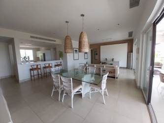 Spacious master bedroom with AC and oceanfront balcony in Casamar Resort Panama